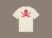 Carica l'immagine nel visualizzatore di Gallery, T-shirt "CAPTAIN" Natural/Red