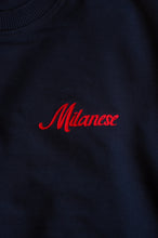 Carica l'immagine nel visualizzatore di Gallery, Felpa "MILANESE" French Navy Edizione Limitata

